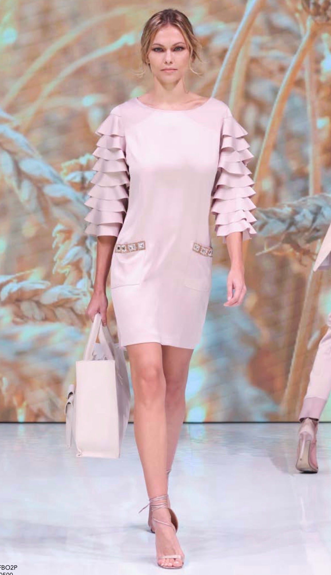 Babylon Dress exclusieve pudra