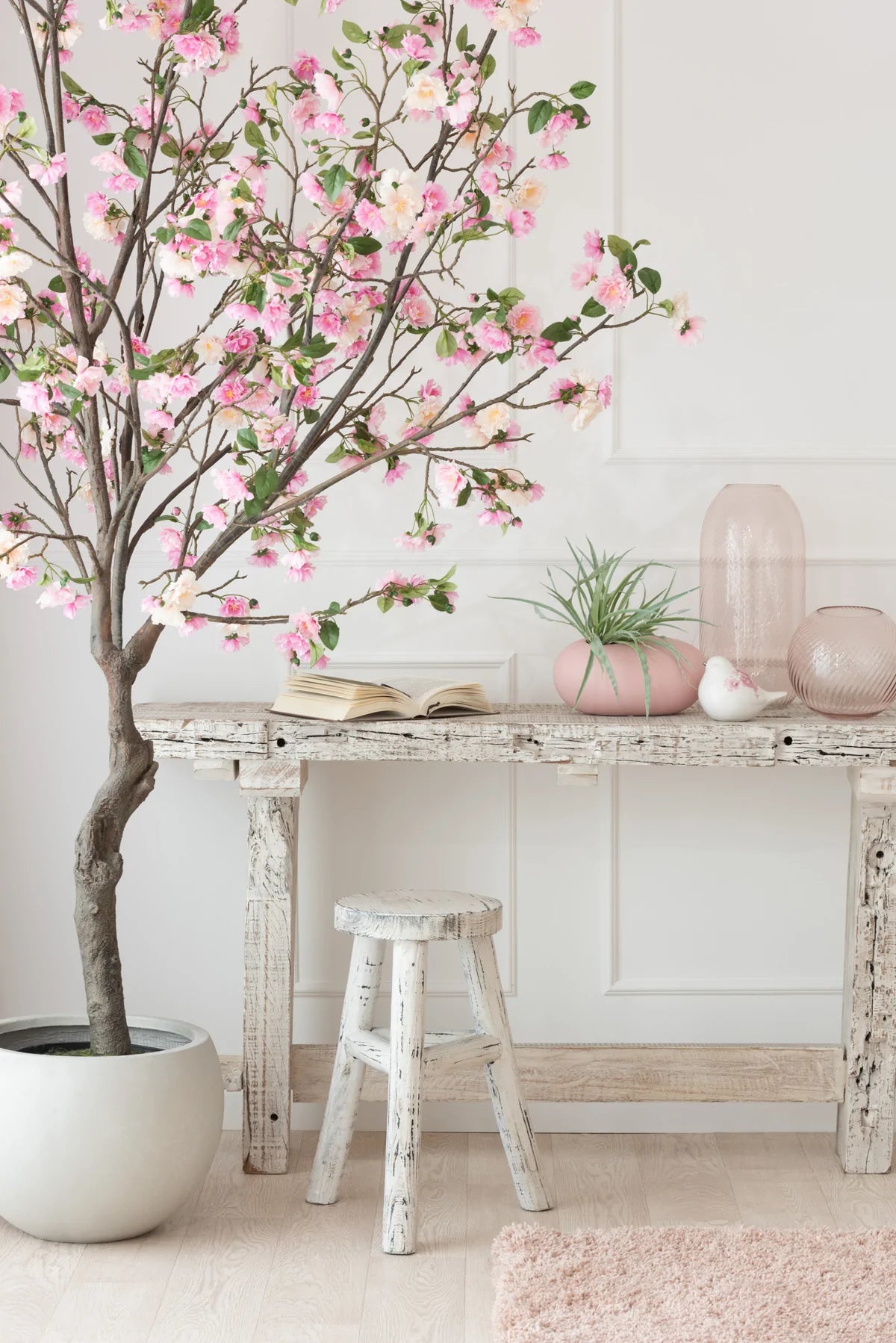 J-line ibiza white wash chair