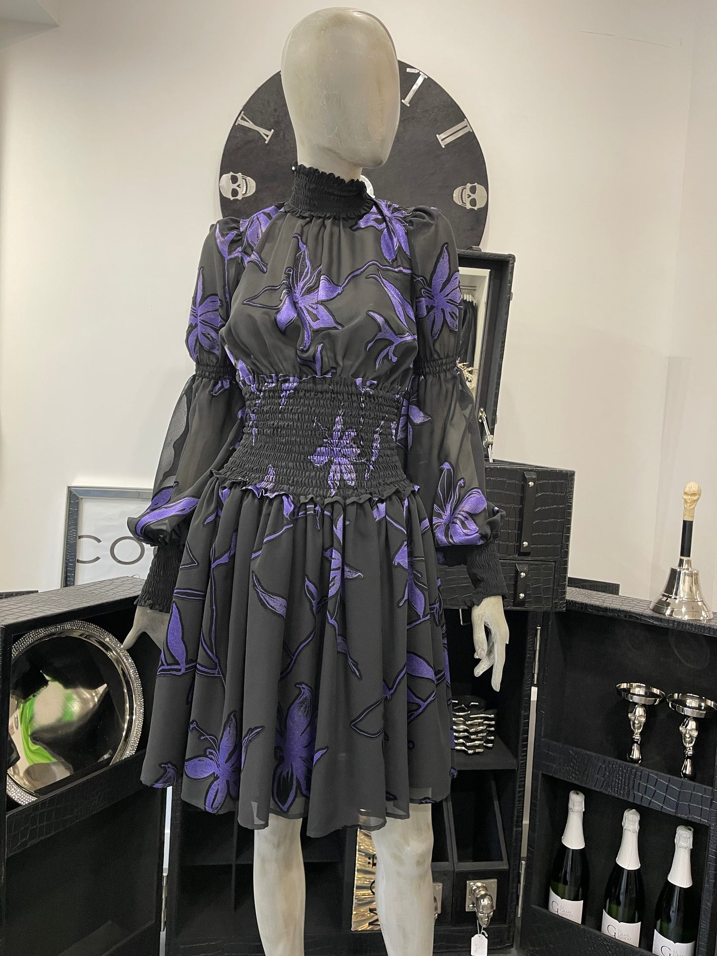 Babylon Dress exclusive black/lila