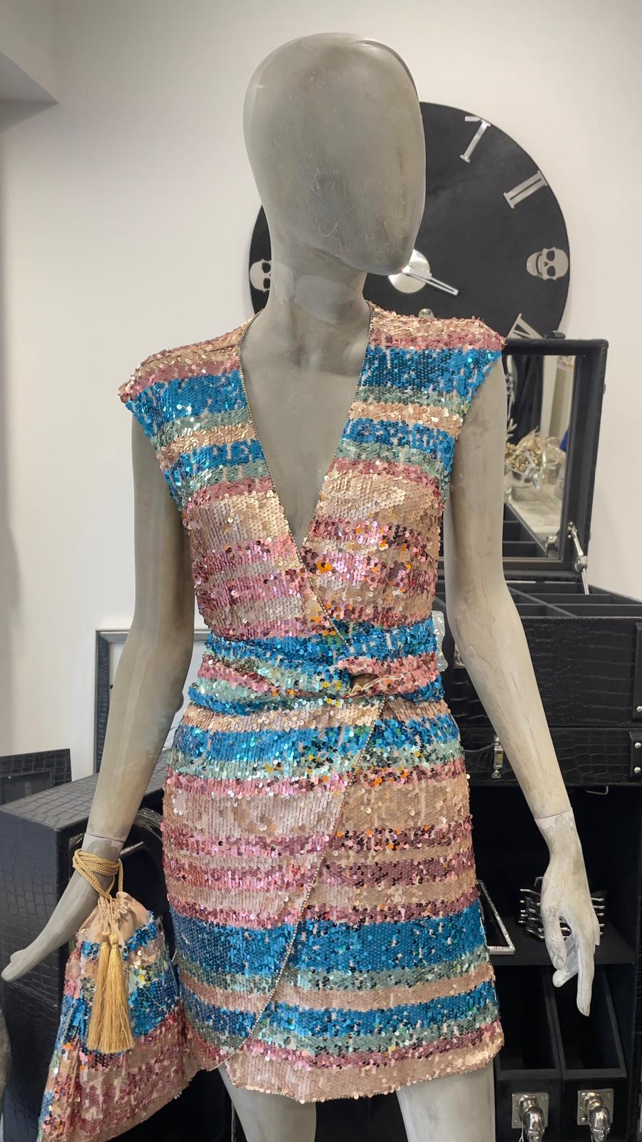 BABYLON DRESS MULTICOLOR