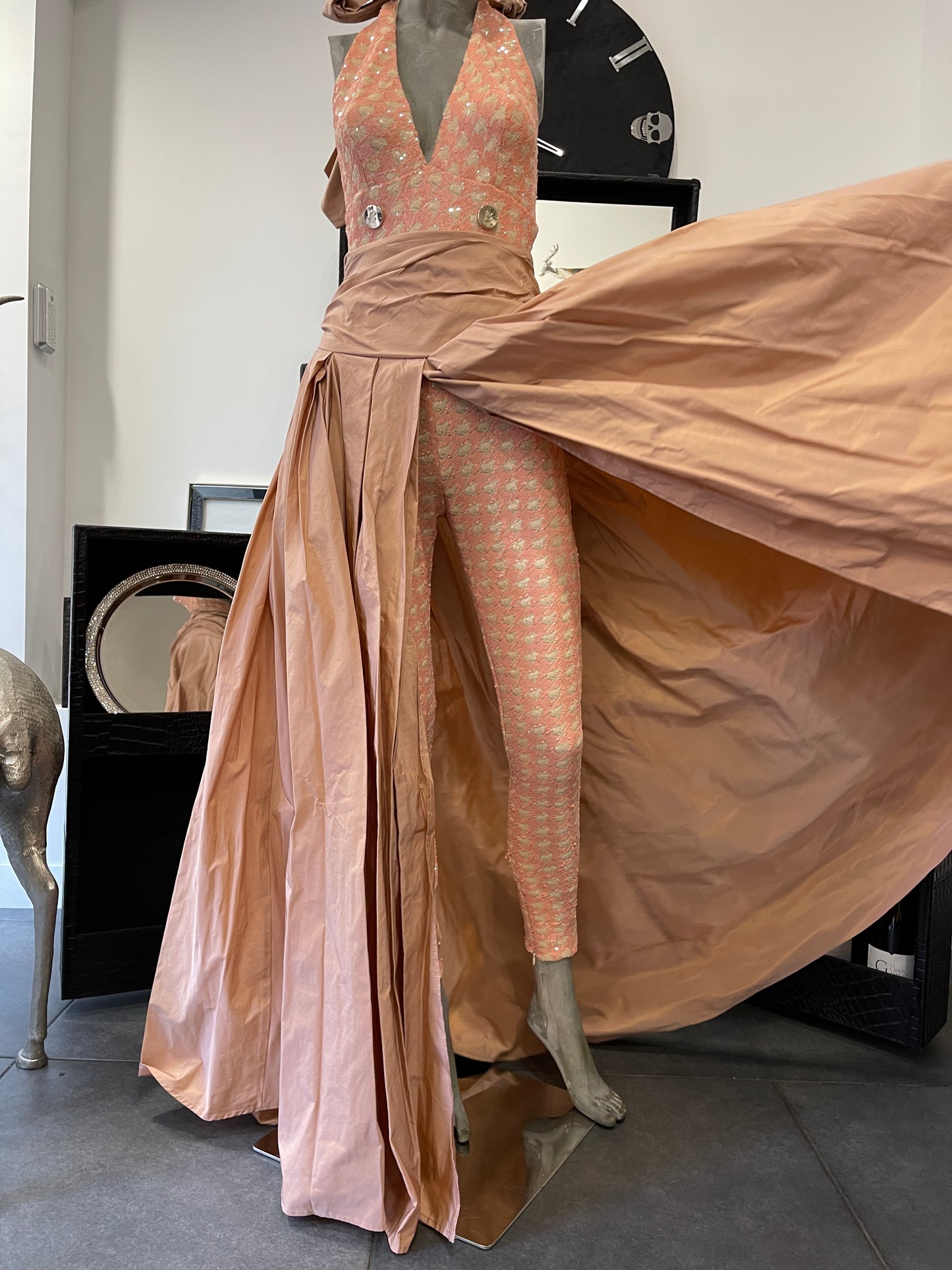 Babylon Skirt lungo Pudra