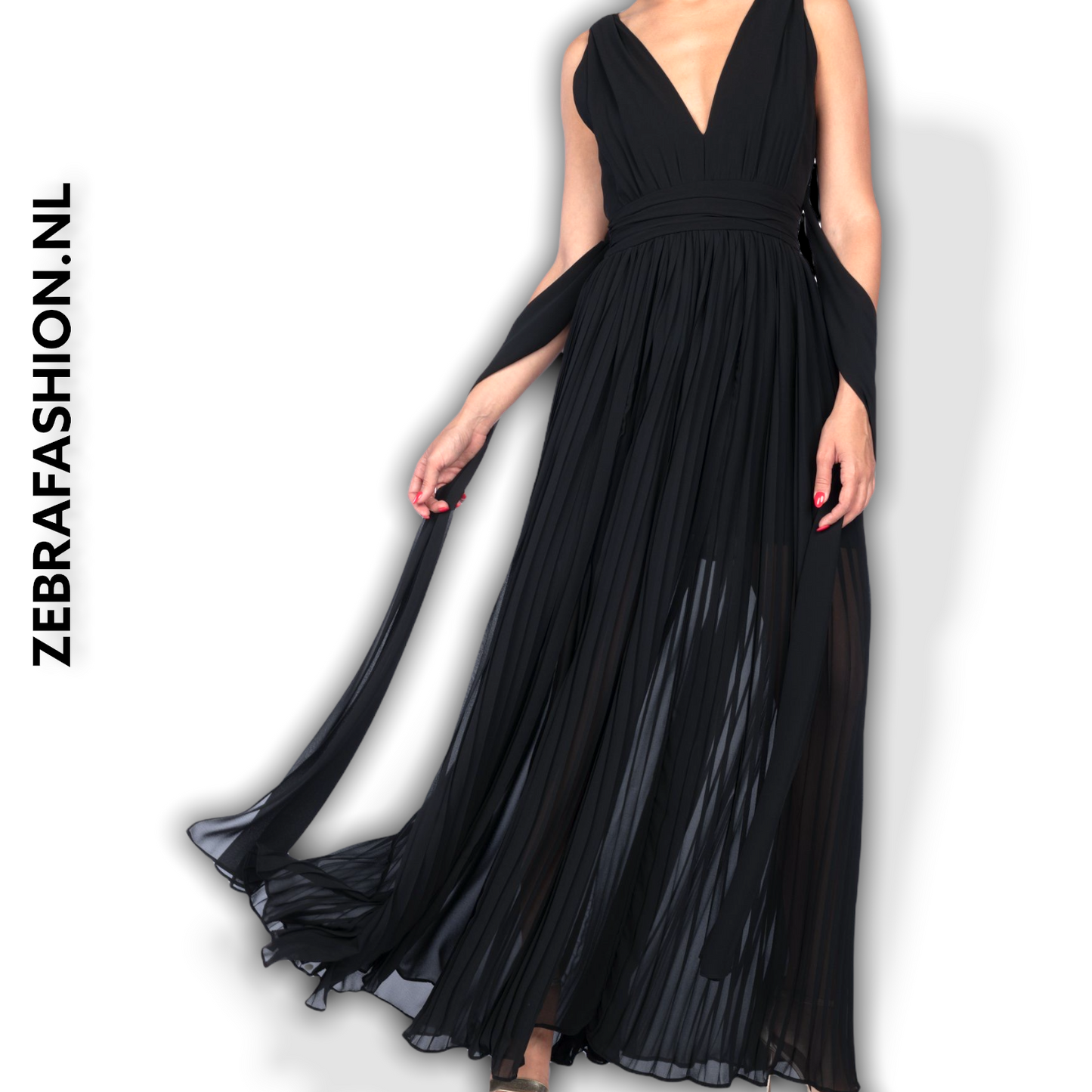 Babylon Black Long Dress