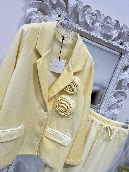 Tensione in blazer Giallo