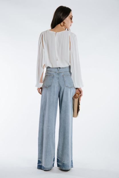 Babylon denim wide leg pants