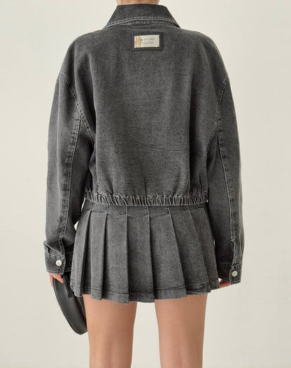 Quzu jeans bomber