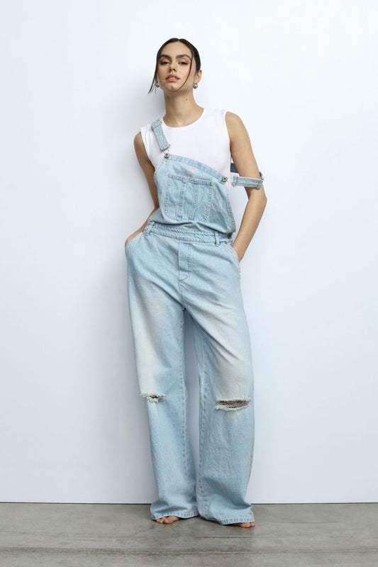 Please fashion jeans salopette