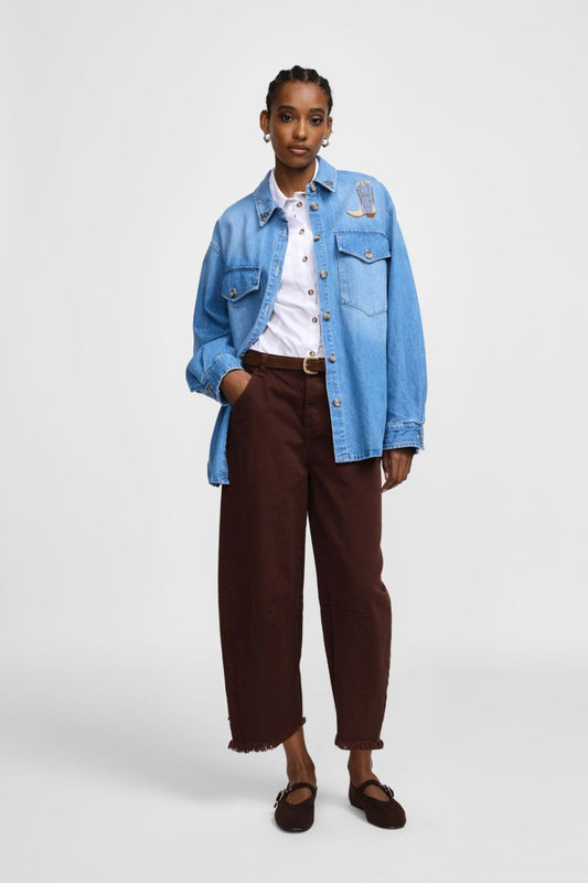 Please baloon denim black