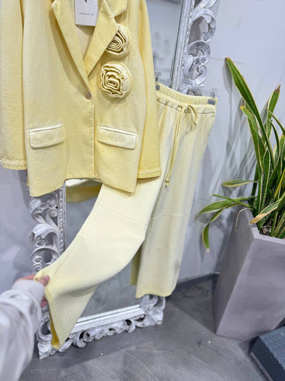 Tensione in blazer Giallo