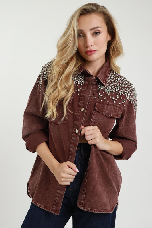 Susymix jeans jacket strass