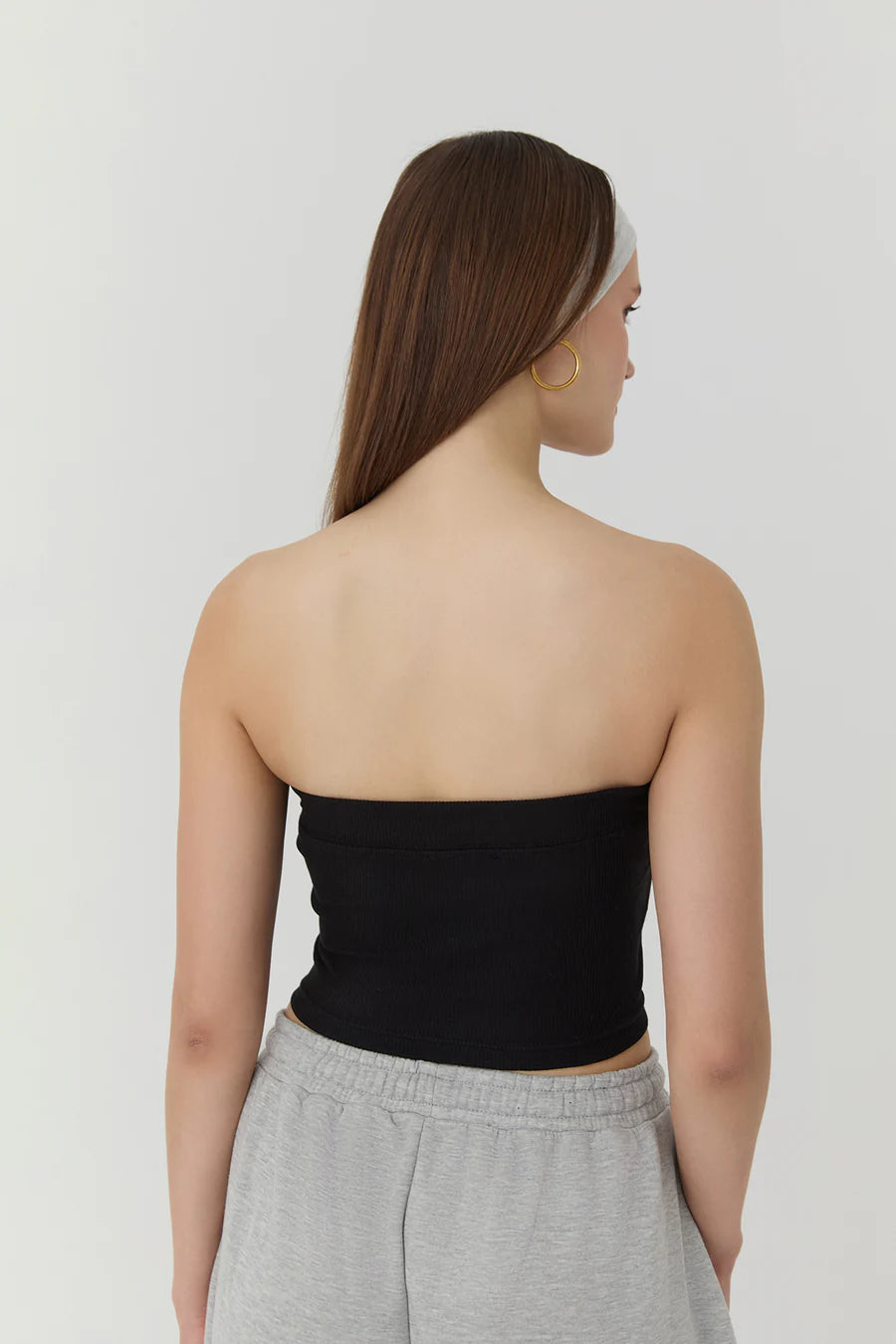 Quzu strapless shirt