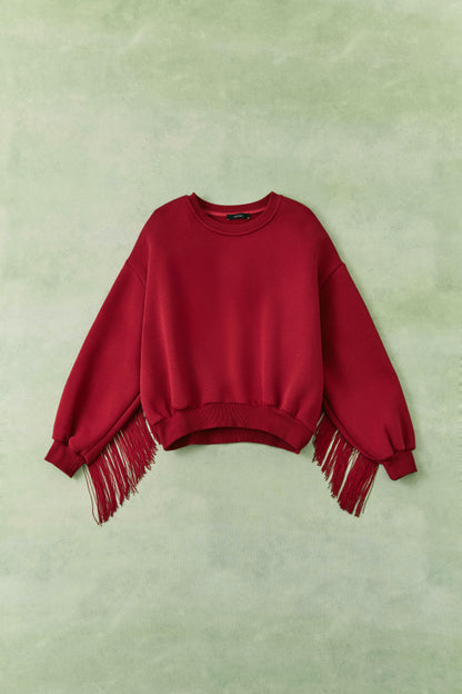 Sweatshirt franje