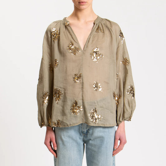 Tensione in blouse Sabbia