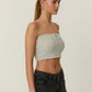 Quzu strapless shirt