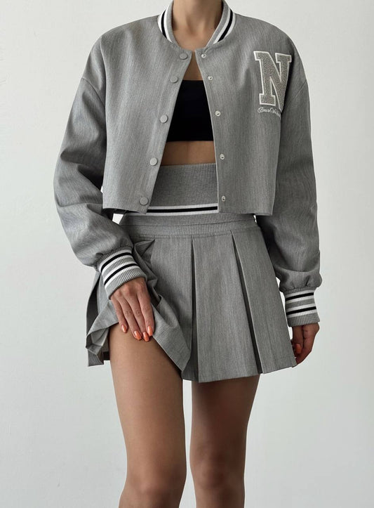 Quzu bomber grey N