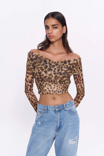 Quzu leopard shirt