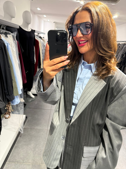 Quzu blazer grigio