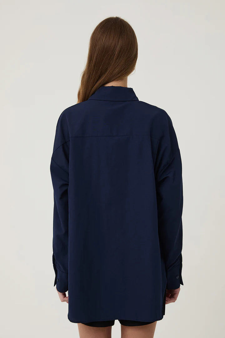 Quzu oversized blouse Marine