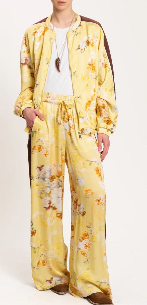 Motel giallo pants flower
