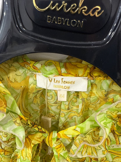Babylon dress flowers lime