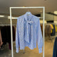 Motel blouse stripe blu silver