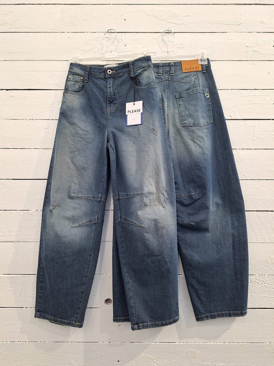 Please fashion denim pants baloon