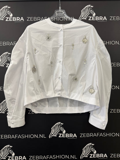 Motel blouse bells bianco