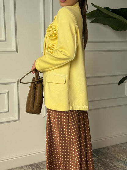 Tensione in blazer Giallo