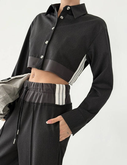 Quzu antraciet pants