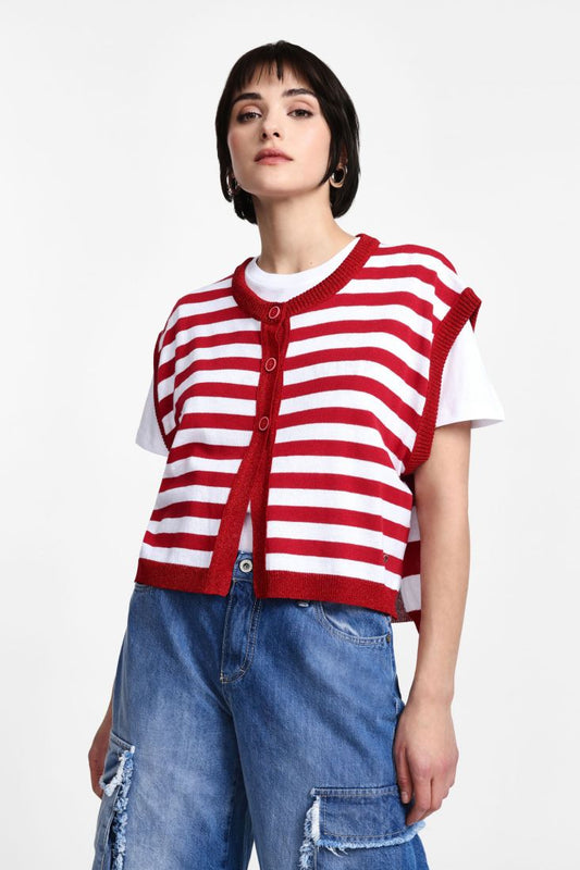 Please fashion gilet tricot