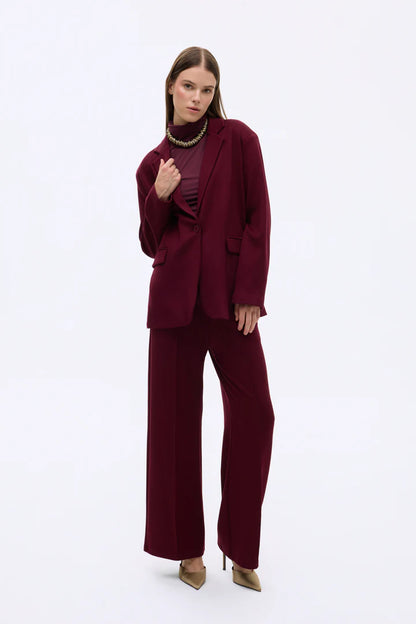 Quzu bordo blazer