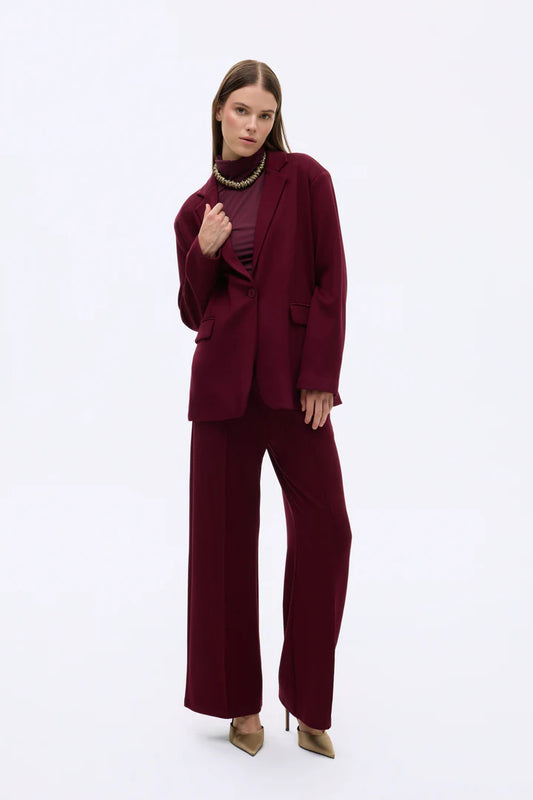 Quzu bordo blazer
