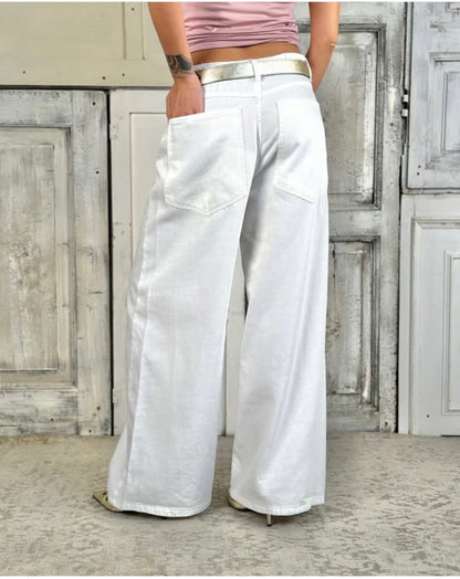 Tensione in jeans bianco