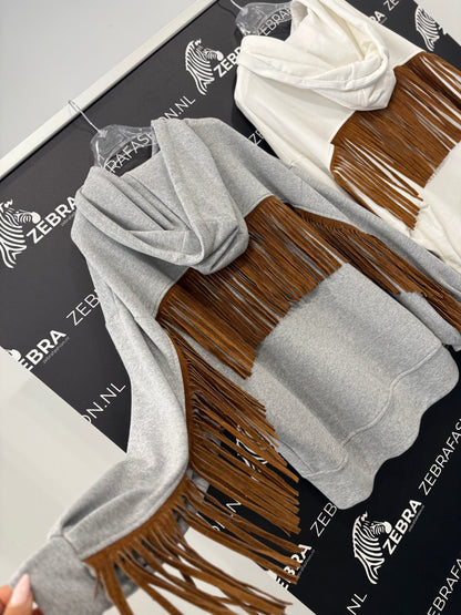 Motel sweaterjacket franje