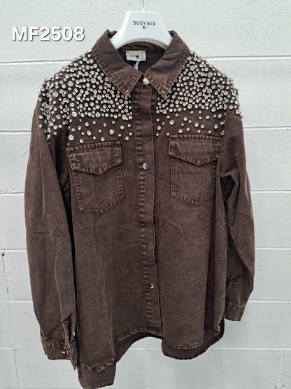 Susymix jeans jacket strass