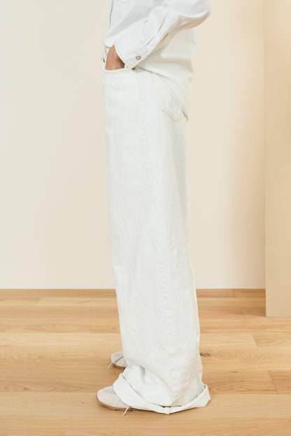 Souvenir denim pants white wash