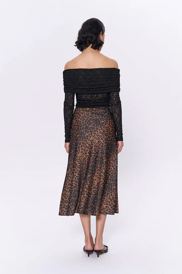 Quzu skirt leopard