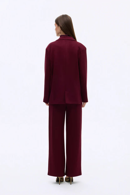 Quzu bordo blazer