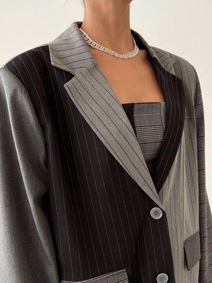 Quzu blazer grigio