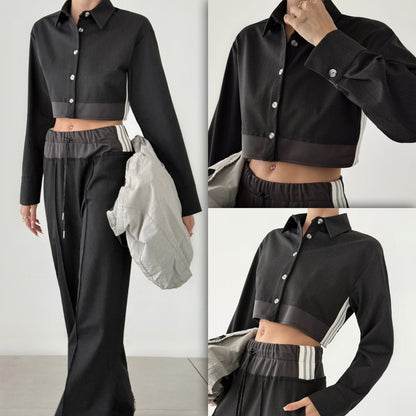 Quzu antraciet pants