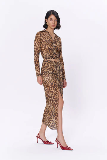 Quzu skirt leopard