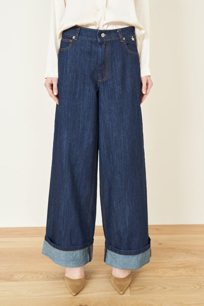 Souvenir denim pants dark