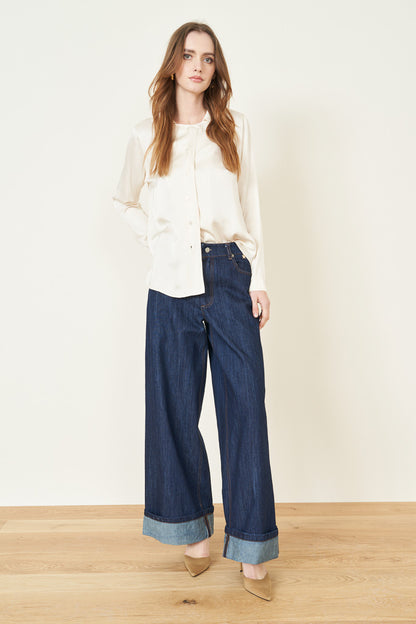 Souvenir denim pants dark