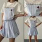 Quzu t’shirt white blu