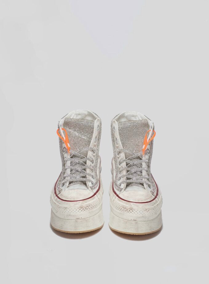 Nan-ku sneakers Platform wit kristal