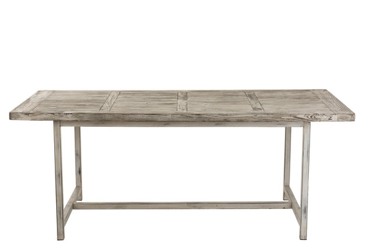 J-line ibiza white wash Table