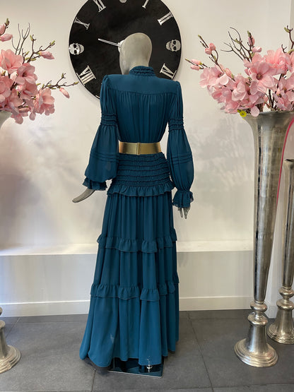 Babylon Dress lungo Petrol