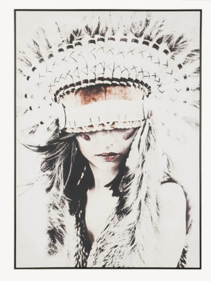 J-Line Schilderij / Bild Bohomain indian Girl