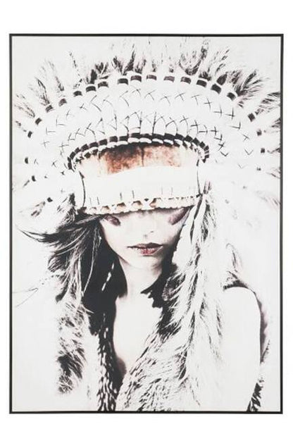 J-Line Schilderij / Bild Bohomain indian Girl