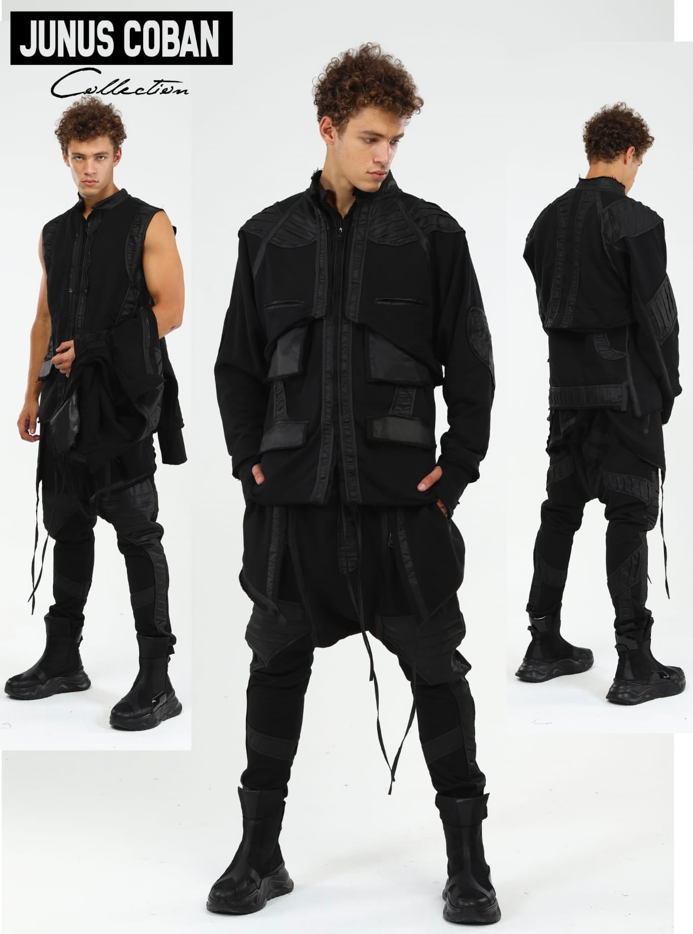 Junus Coban jacket / gilet black