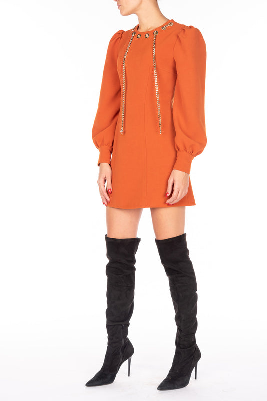 Babylon Italy Dress Orange / Black